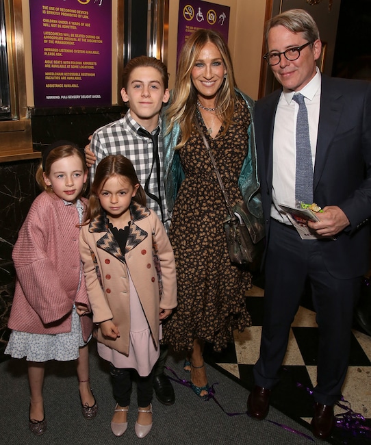 Tabitha Broderick, Marion Loretta Broderick, James Wilkie Broderick, Sarah Jessica Parker, Matthew Broderick 